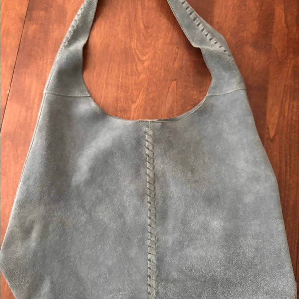 Blue haute hippie hobo w interior change bag